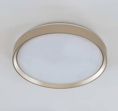 Plafon LED Moderno 40cm (36W) e 50cm (48W) | 3 Cores (3000K-6000K) | Redondo ou Quadrado (40cm Redondo Dourado)