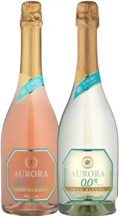 Kit 2 Garrafas Espumante Sem Álcool Aurora, Rosé e Branco,