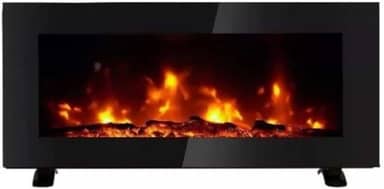 Lareira Elétrica Parede, Bancada e Piso Com Controle 98cm x 46cm 127V