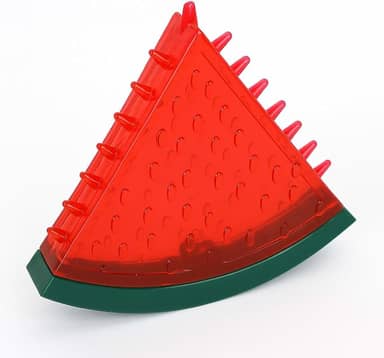 Brinquedo Pet Melancia para Cães Mordedor Resistente com Som Massageador de Dentes Brinquedo Interativo Cachorro Pequeno e Médio Porte