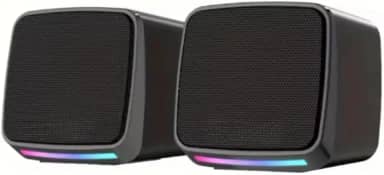 Caixa de Som PC USB RGB Compacta e Potente Conexão P2 e USB para TV Notebook - Caixinha de Som Premium®