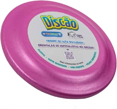 Pet Games Brinquedo Disco Voador Frisbee Durável E Macio De Atividades Ao Ar Livre E Treinamento Para Cães- Discão Pink