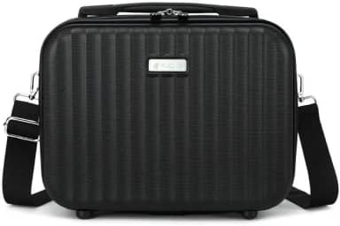 Frasqueira de Viagem Maleta Necessaire Mala De Mão Bordo (Preto)