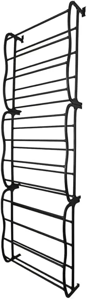 Sapateira Vertical De Parede E Porta Para 36 Pares (Preto)