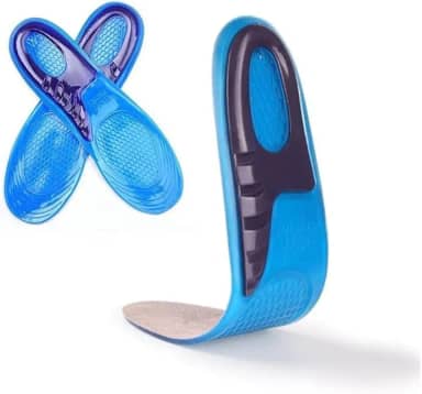 Palmilha Ortopédica em Gel Silicone – Conforto e Amortecimento para Fascite Plantar, Esporão e Cansaço, Ajustável para Tênis e Sapatos – Tamanhos 34 a 42