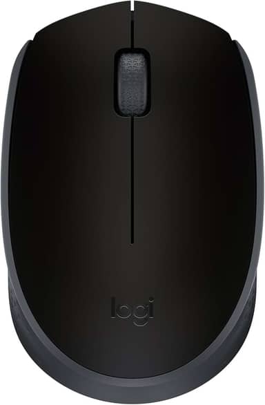 Mouse sem fio Logitech M170 com Design Ambidestro Compacto, Conexão USB e Pilha Inclusa - Preto