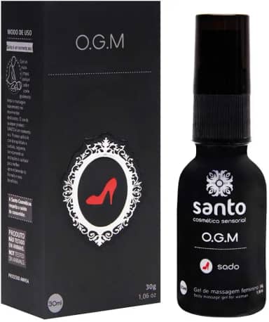O.G.M Linha Sado Excitante Feminino 30g Santo Gel Potencializador de Sensações com Efeito de Aquecimento Sexshop Vegano