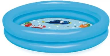 Piscina Banheira Inflável Infantil Bebe Criança 2 anéis 28 Litros - Grupo Ac Multi (Azul)
