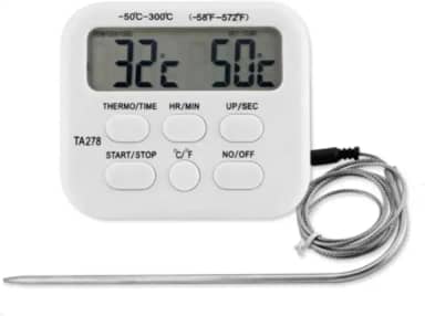 Termômetro C/Sonda Para Forno, Cozinha, Laboratório e Indústria - Alta Precisão