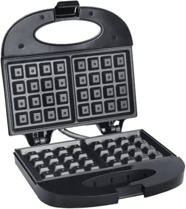Máquina de Waffle Grill 220v Antiaderente 750w Liége Preta