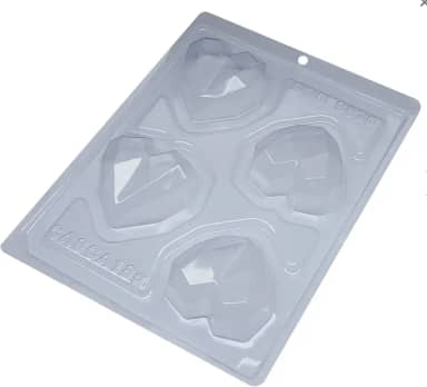 Forma para Chococalate BWB Cód. 9836 - Trufa Coração Lapidado