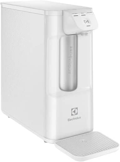 Electrolux Purificador de Água Gelada Fria e Natural Elétrico Compacto Eletronico placa Filtro refil 6 meses ou 3000l Painel Touch Bivolt branco PE12B