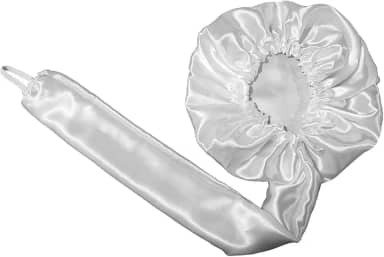 Touca Difusora Secadora Cetim Seda Anti Frizz Branca