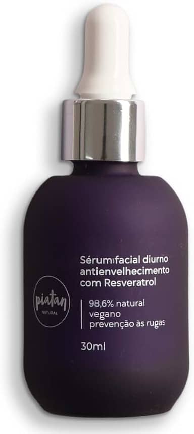Serum Facial Diurno Antienvelhecimento Resveratrol 30ml Piatan Natural