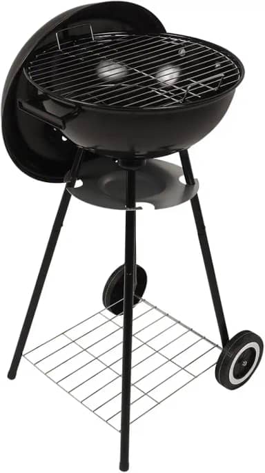 Bel - Churrasqueira Arizona Esmaltada a Bafo Portátil com Rodas Preta