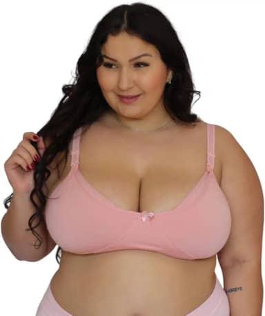 Kit 3 Sutiã Poliamida Basico Amamentação Plus Size 48-56