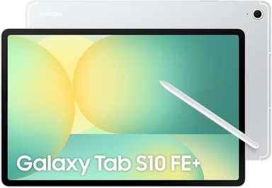 Samsung Tablet Galaxy Tab S10 FE+ WiFi, Prata, 128GB, 8GB, Tela 13.1" 90Hz, S Pen e Capa Inclusas