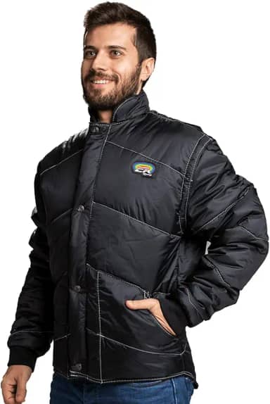 Jaqueta California Racing Premium Preto e Azul