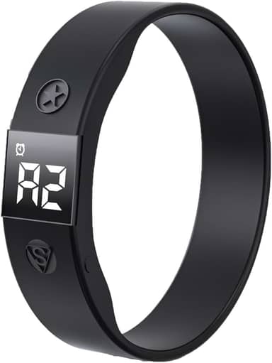 Relógio despertador vibratório, resistente à água, pulseira despertadora silenciosa, lembrete, com 8 alarmes diários