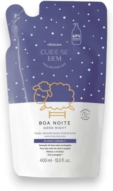 Refil Loção Hidratante Corporal Cuide-se Bem Boa Noite 400ml