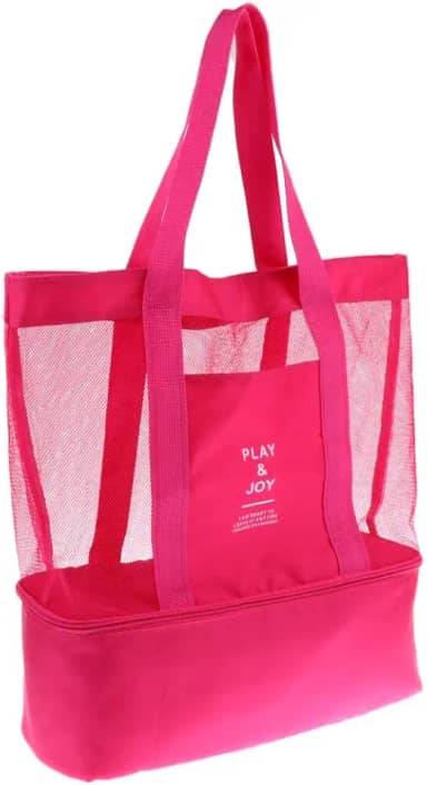 Bolsa de Praia Telada Verão Mar Piscina Piquinique com Compartimento Térmico