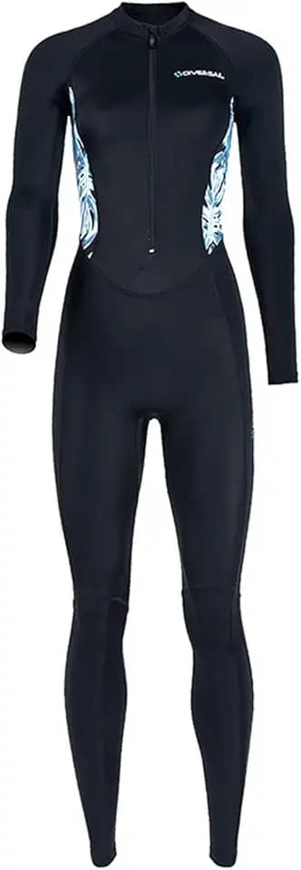 Roupa de banho com zíper frontal, roupa de banho de corpo inteiro para mergulho, roupa molhada para esportes aquáticos, natação, mergulho livre,