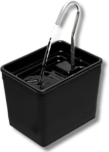 Bebedouro para Gatos Silencioso e Econômico, Fonte de Água Automática que Não Gasta Energia e Não Faz Barulho(Preto)