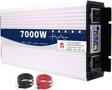7000W Puro inversor de energia de onda sinusoidal 12V-72V DC para 110V/220V AC conversor inversor de energia de carro para caminhão, casa, RV, conversor de energia solar