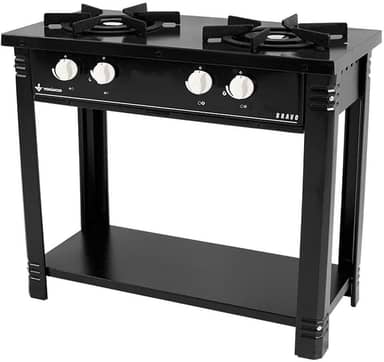 Fogão Profissional 2 Bocas Venâncio Linha Bravo Preto Br2bpr