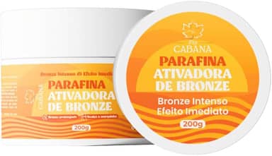 Parafina Ativadora de Bronze Fio Cabana 200g Bronze Intenso Marquinha Rápida Pele Iluminada