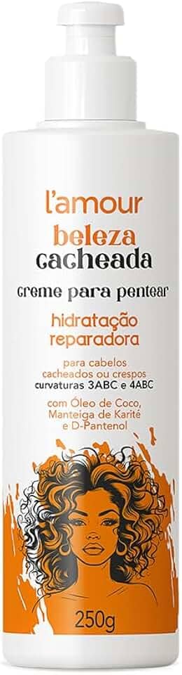 Creme para Pentear L’Amour Beleza Cacheada Hidratação Reparadora – Cachos Macios e Definidos