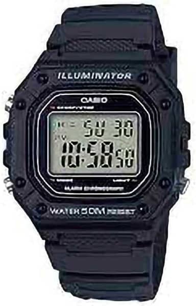 Relógio de Pulso Masculino Casio Digital Preto W-218H-1AVDF
