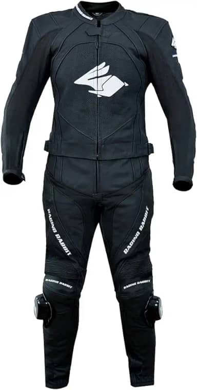 Macacão Couro Motociclista 2P - Le Mans - Racing Rabbit