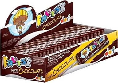 Pirulito Mastigável Chocolate Frutsy Chewy Lollipop 10gr C/50un - Dori