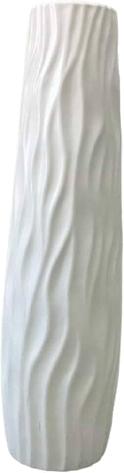 Vaso alto de chão, decoração para casa, vaso de flores grande, decorativo para quarto, escritório, interior, Branco