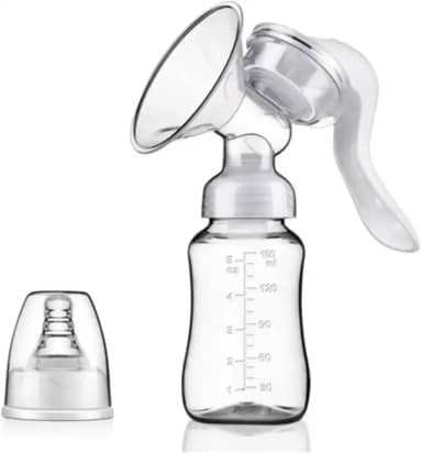 Extrator Manual de Leite Materno Ergonômico Silicone Qualidade Portátil Zabinno®