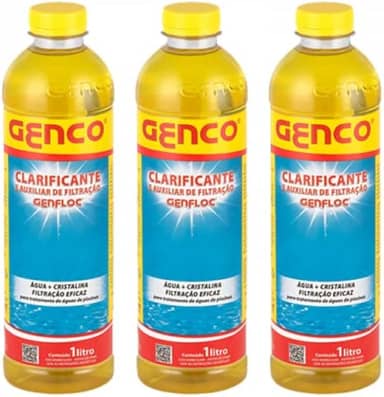 3 Clarificantes Floculante E Decantador Genco Para Piscina