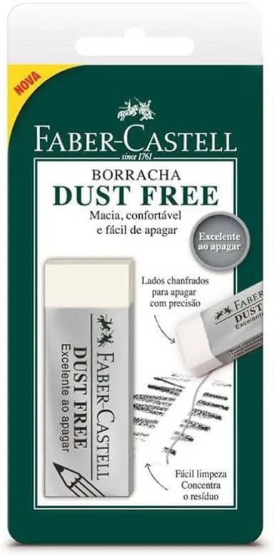 Borracha Dust Free, Faber-Castell, SM/187129, Branca