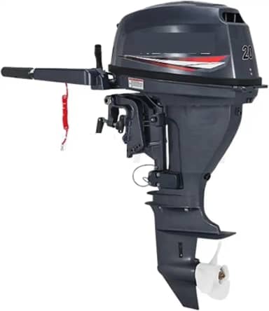 Motor de pesca de dois tempos, quatro tempos, máquina de popa de eixo curto, barco de borracha Frp barco de pesca hélice rápida Frequey motor de tração manual, 2 tempos 4