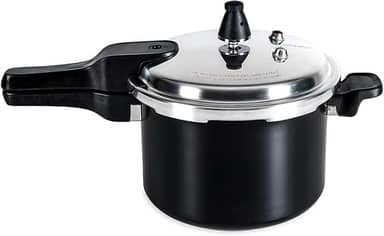 Brinox - Panela de Pressão Ceramic Life Super com Fundo de Indução 5,4L - Preto