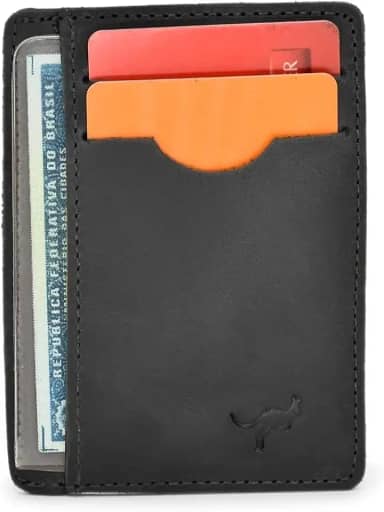 Carteira Porta Cartão,cnh,cédulas,cartões Couro Legítimo