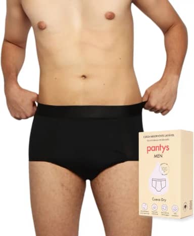 Cueca Absorvente Incontinência Moderada, Dry, Masculino, Preto