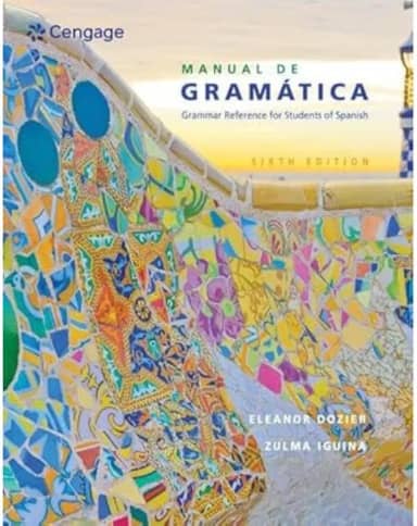 Manual de Gramática: Grammar Reference for Students of Spanish