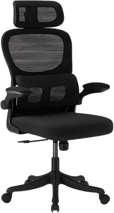 Cadeira de Escritório Ergonômica JS Office Prime VMSTARK com Estofado em Mesh Respirável Suporta até 200kg