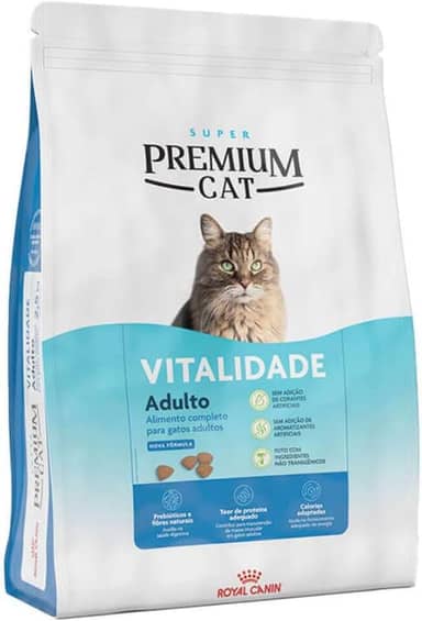 Ração Para Gatos Cat Premium Adulto Vitalidade 7,5kg Royal Canin