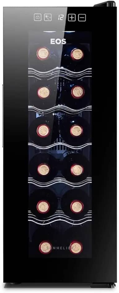 Adega Climatizada Eletrônica Eos 12 Garrafas Eae12 Bivolt