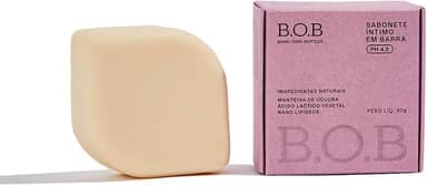 B.O.B Bars Over Bottles Sabonete Íntimo em Barra | Natural, vegano, livre de crueldade, sustentável, livre de plástico, waterless, pH equilibrado com o da região íntima (4,5)