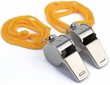 Kit com 2 Apitos de Árbitro Profissional – Ideal para Esportes, Treinamentos, Jogos e Competições