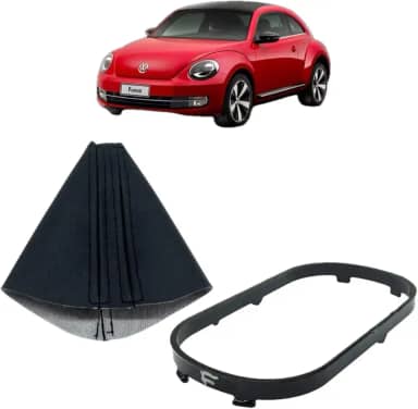 Kit Coifa com aro Compativel com Novo Fusca 2013 2014 2015 2016 Câmbio Automático