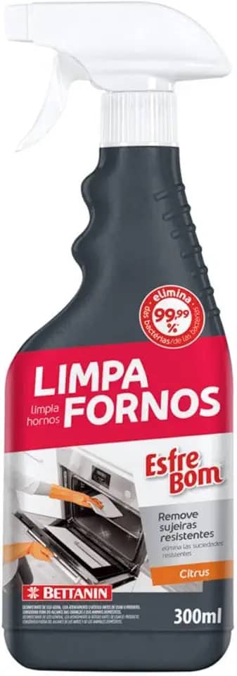 EsfreBom Spray Limpa Forno, 300ml, Remove Gordura e Crostas Difíceis